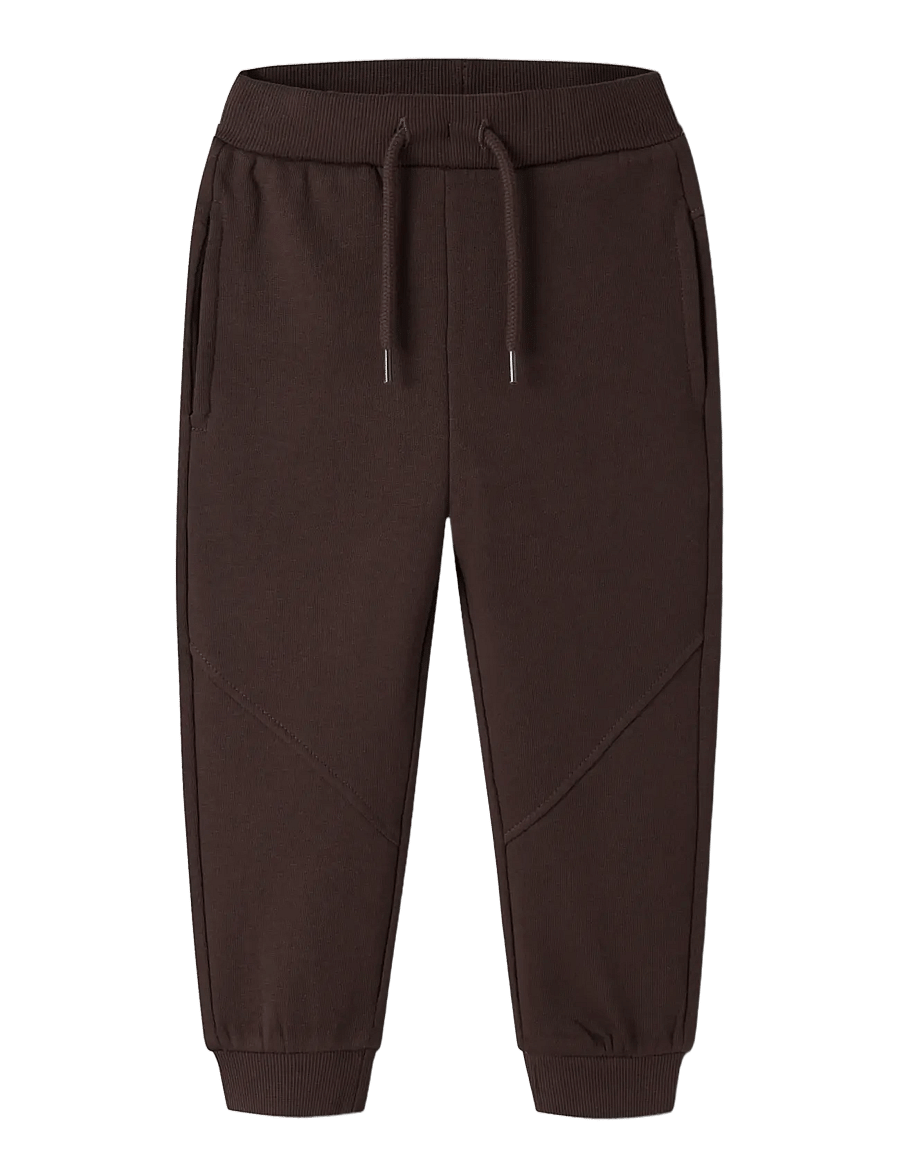 name it - NMMVOLTANO NREG SWE PANT BRU - mjukisbyxor - chocolate plum - 2