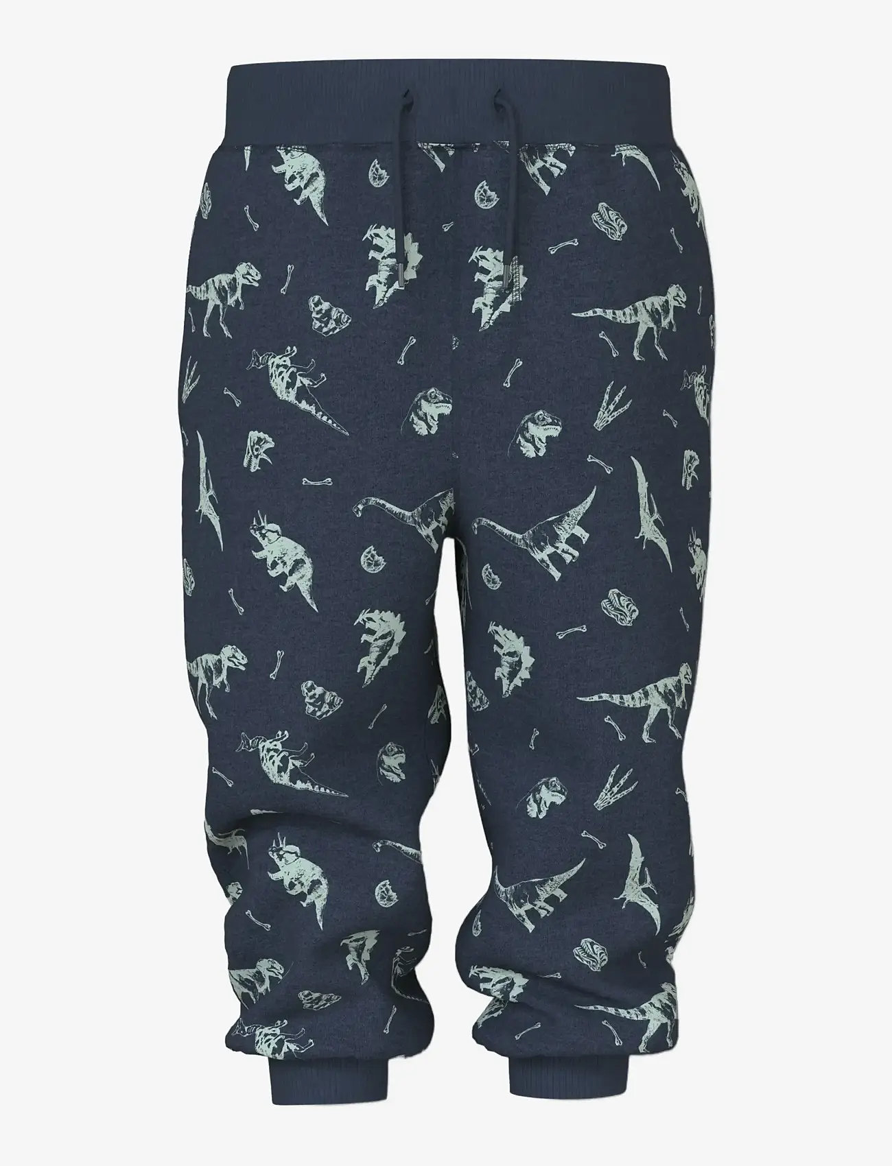 name it - NMMVIMO NREG AOP  SWE PANT BRU - sweatpants - navy blazer - 0