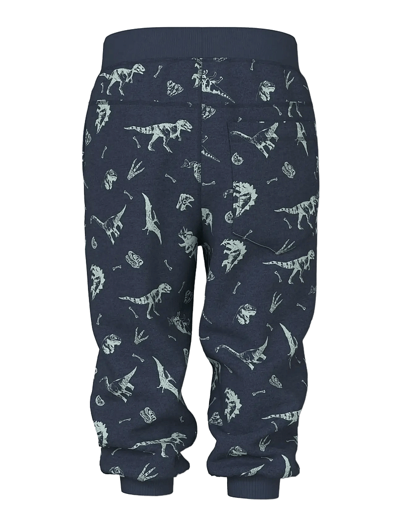 name it - NMMVIMO NREG AOP SWE PANT BRU - jogginghosen - navy blazer - 1