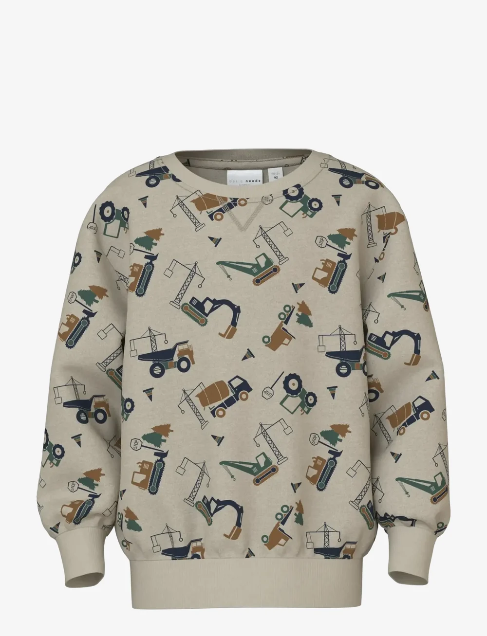 name it - NMMVIMO LS NREG AOP SWEAT BRU - sweatshirts - island fossil - 0