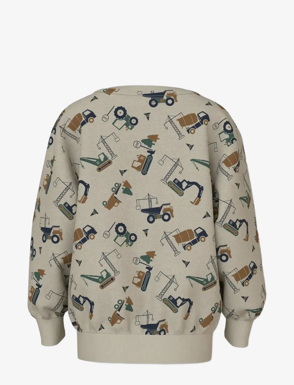 name it - NMMVIMO LS NREG AOP SWEAT BRU - sweatshirts - island fossil - 1