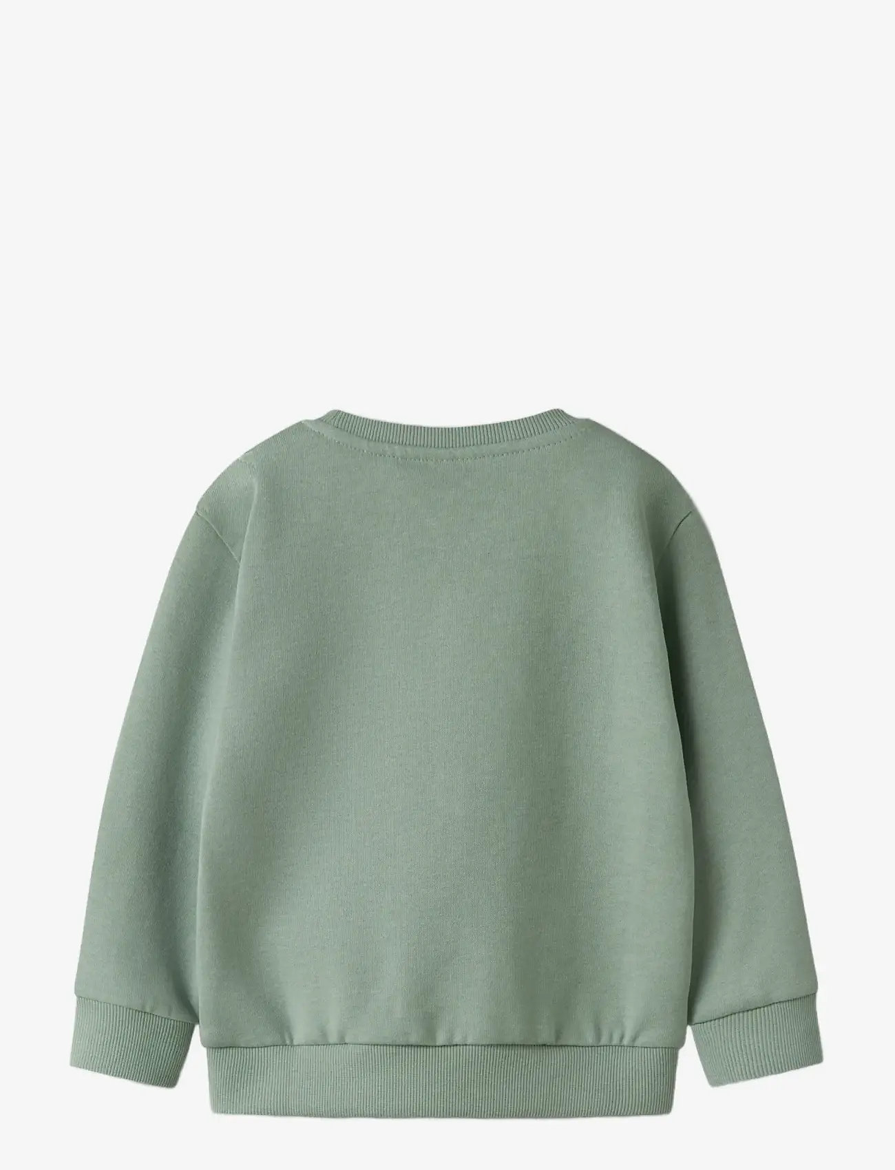 name it - NMMVIMO LS NREG AOP SWEAT BRU - sweatshirts - jadeite - 2
