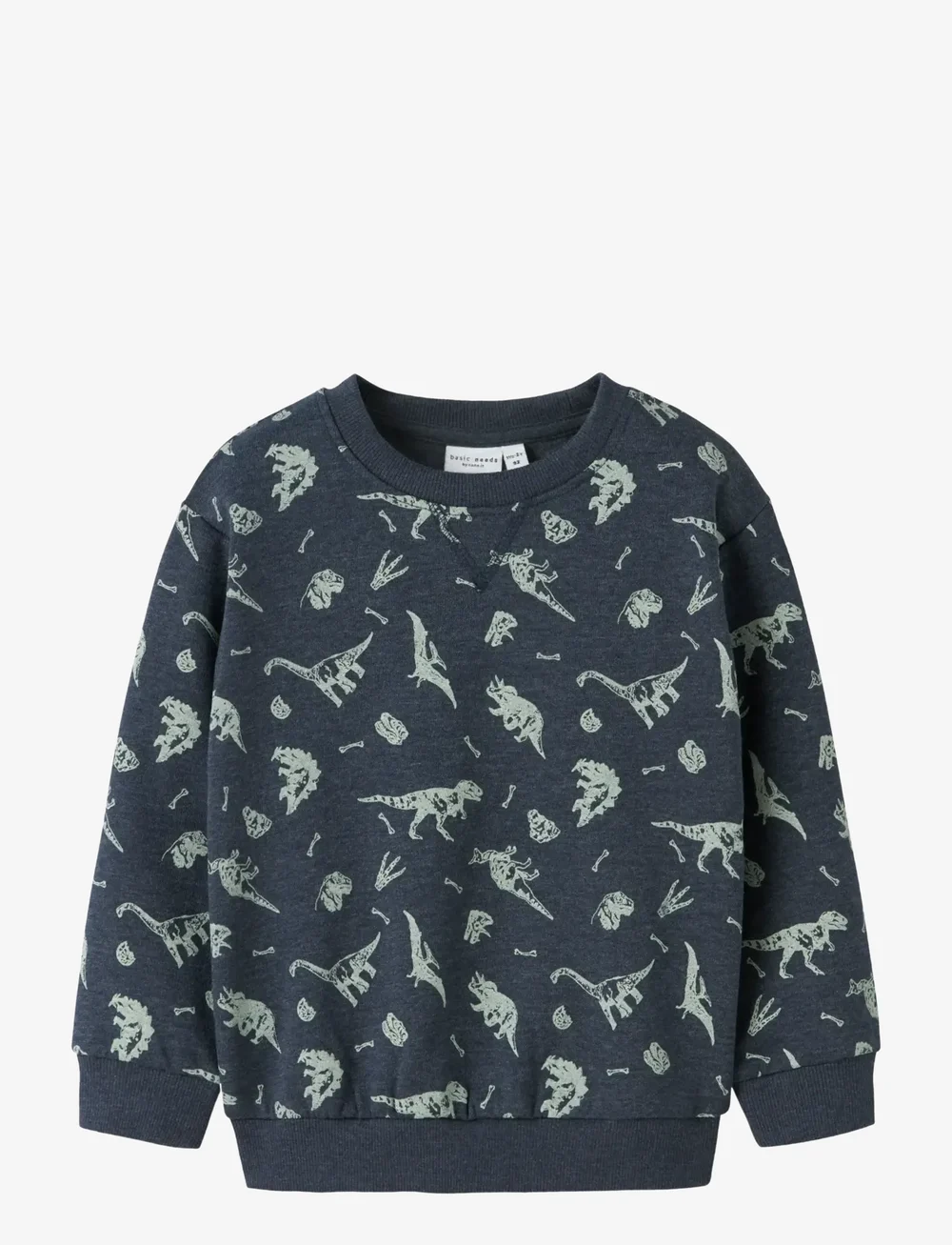 name it - NMMVIMO LS NREG AOP SWEAT BRU - sweatshirts - navy blazer - 1