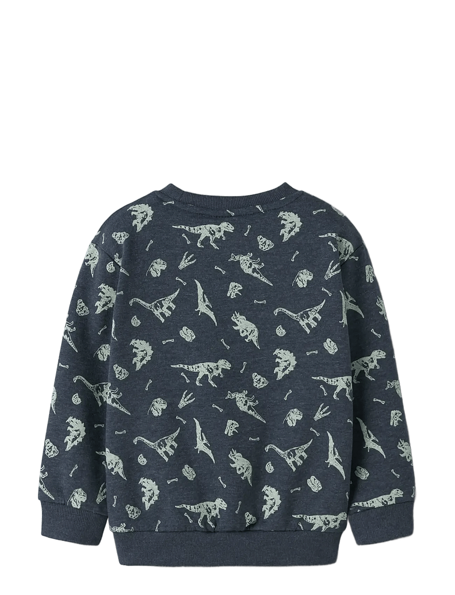 name it - NMMVIMO LS NREG AOP SWEAT BRU - dressipluusid - navy blazer - 2