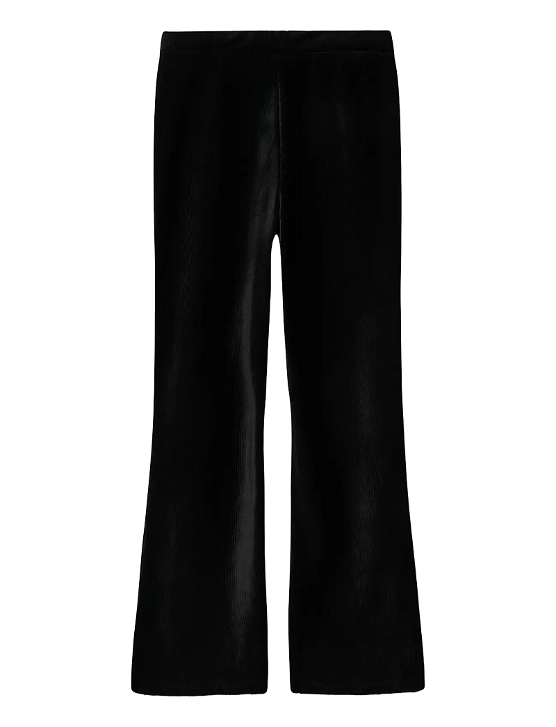 name it - NKFORINGE BOOTCUT VEL PANT - bikses - black - 1