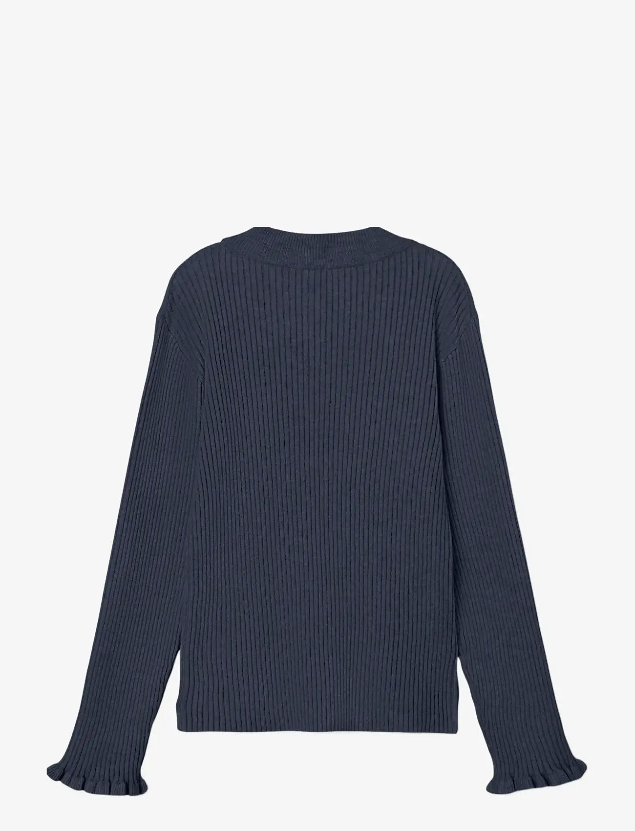 name it - NMFVIANNA LS SLIM KNIT - herbstliche kleidung - dark sapphire - 1