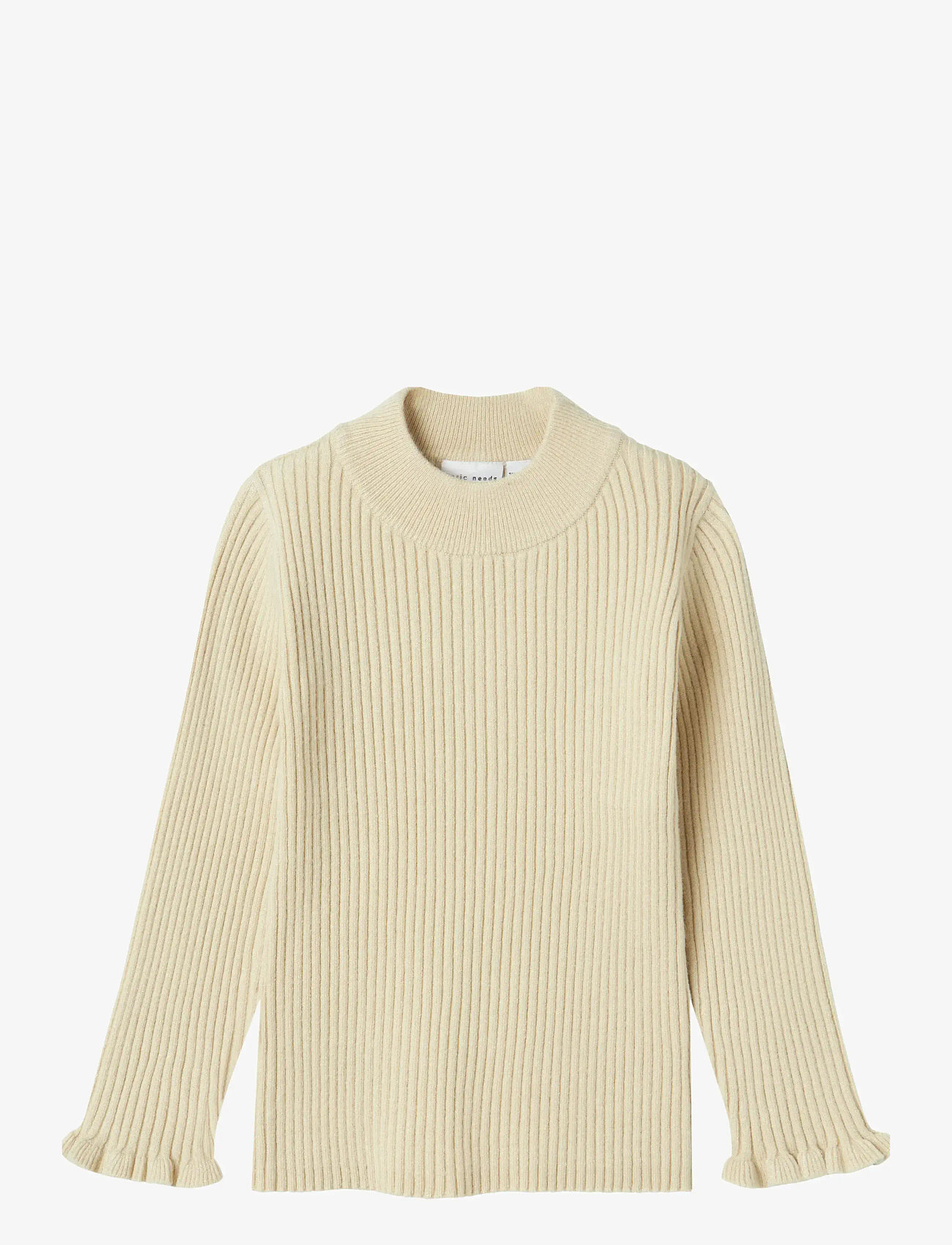 name it - NMFVIANNA LS SLIM KNIT - höstkläder - summer sand - 0