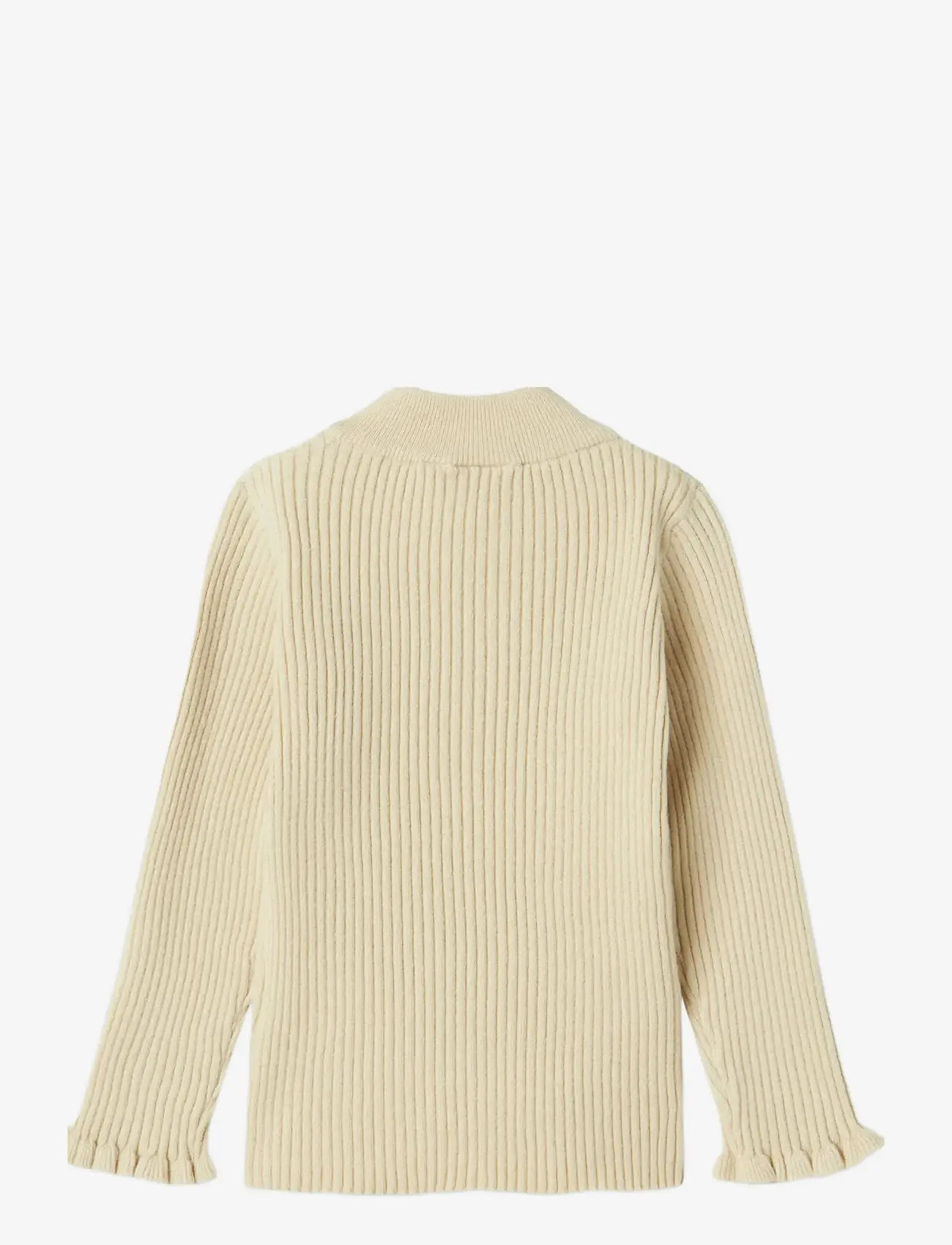 name it - NMFVIANNA LS SLIM KNIT - höstkläder - summer sand - 1