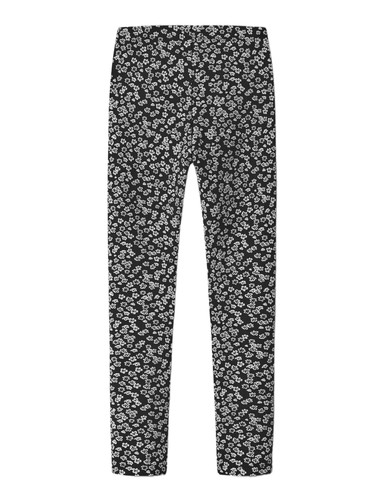 name it - NKFDAVINA AOP SWE LEGGING BRU - timpės - black - 2