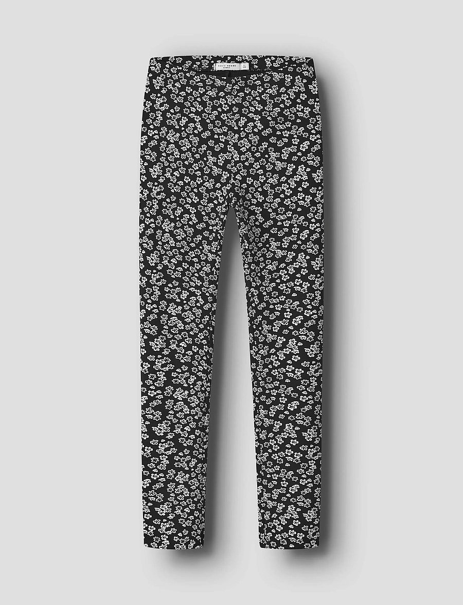 name it - NKFDAVINA AOP SWE LEGGING BRU - leginsy - black - 0