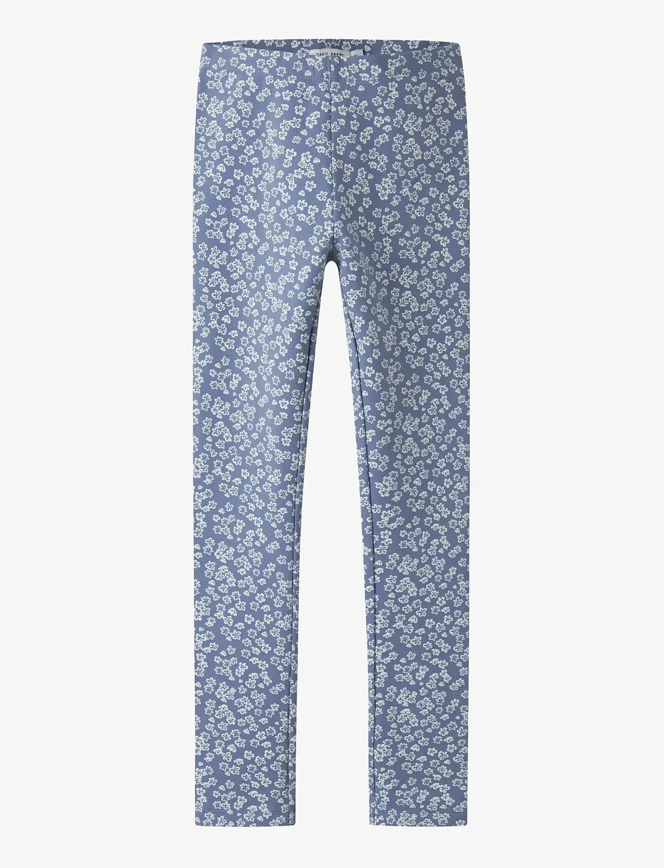 name it - NKFDAVINA AOP SWE LEGGING BRU - leggings - blue ice - 1