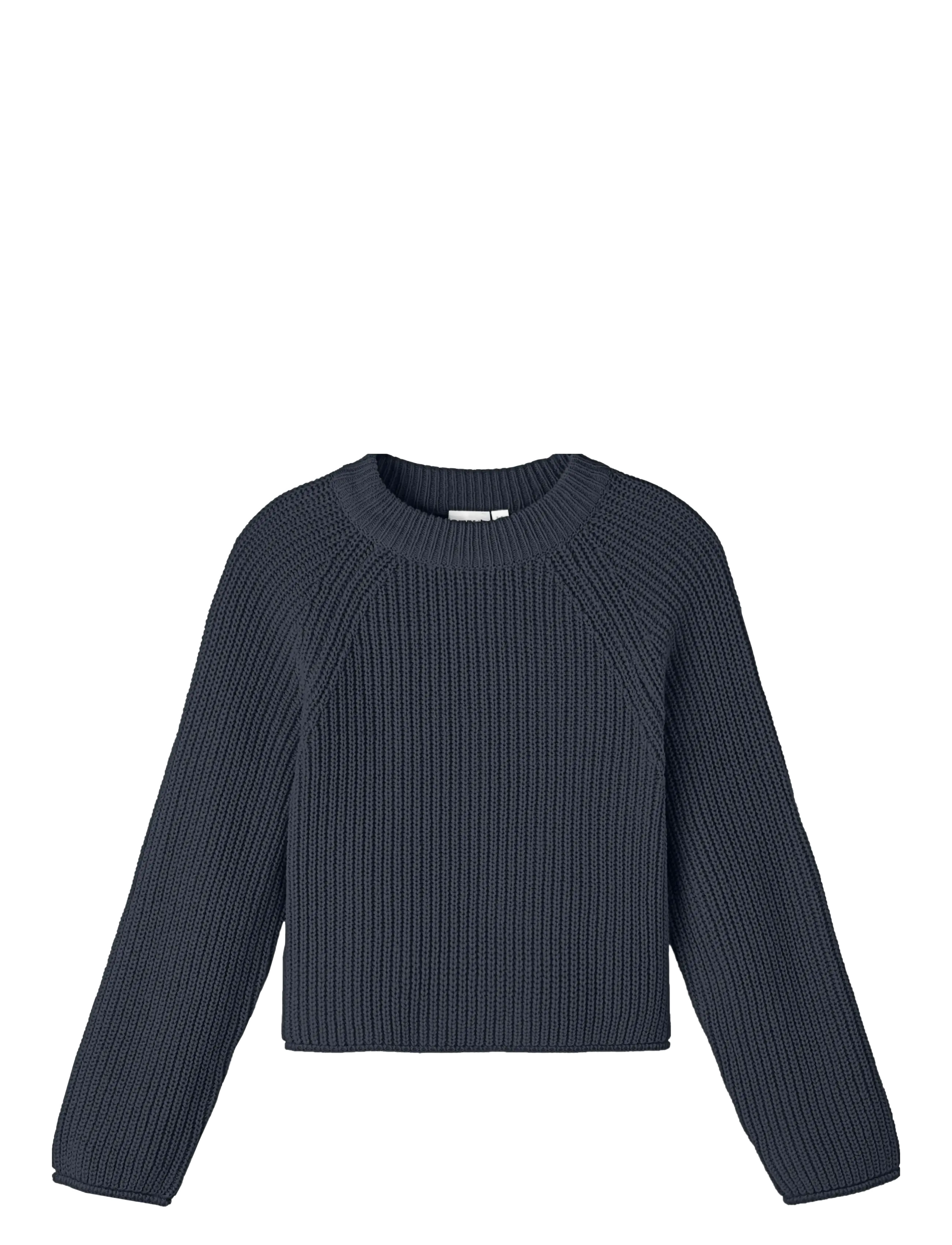 name it NKFVENJA LS LOOSE SHORT KNIT - Strik - DARK SAPPHIRE / navy
