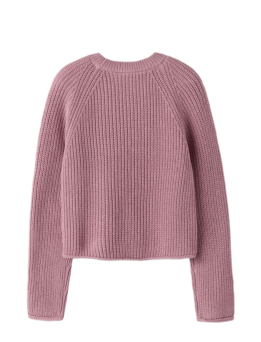 name it - NKFVENJA LS LOOSE SHORT KNIT - swetry - lilas - 1