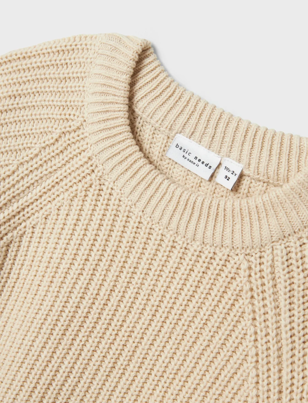 name it - NMFVENJA LS LOOSE SHORT KNIT - pullover - summer sand - 2