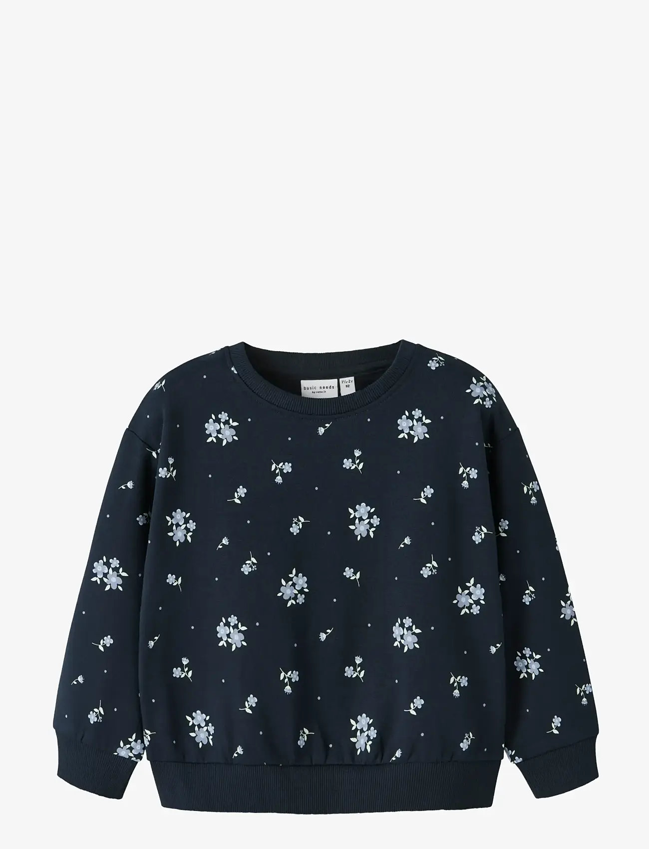 name it - NMFVILOUI LS RLX SWEAT BRU - höstkläder - navy blazer - 0