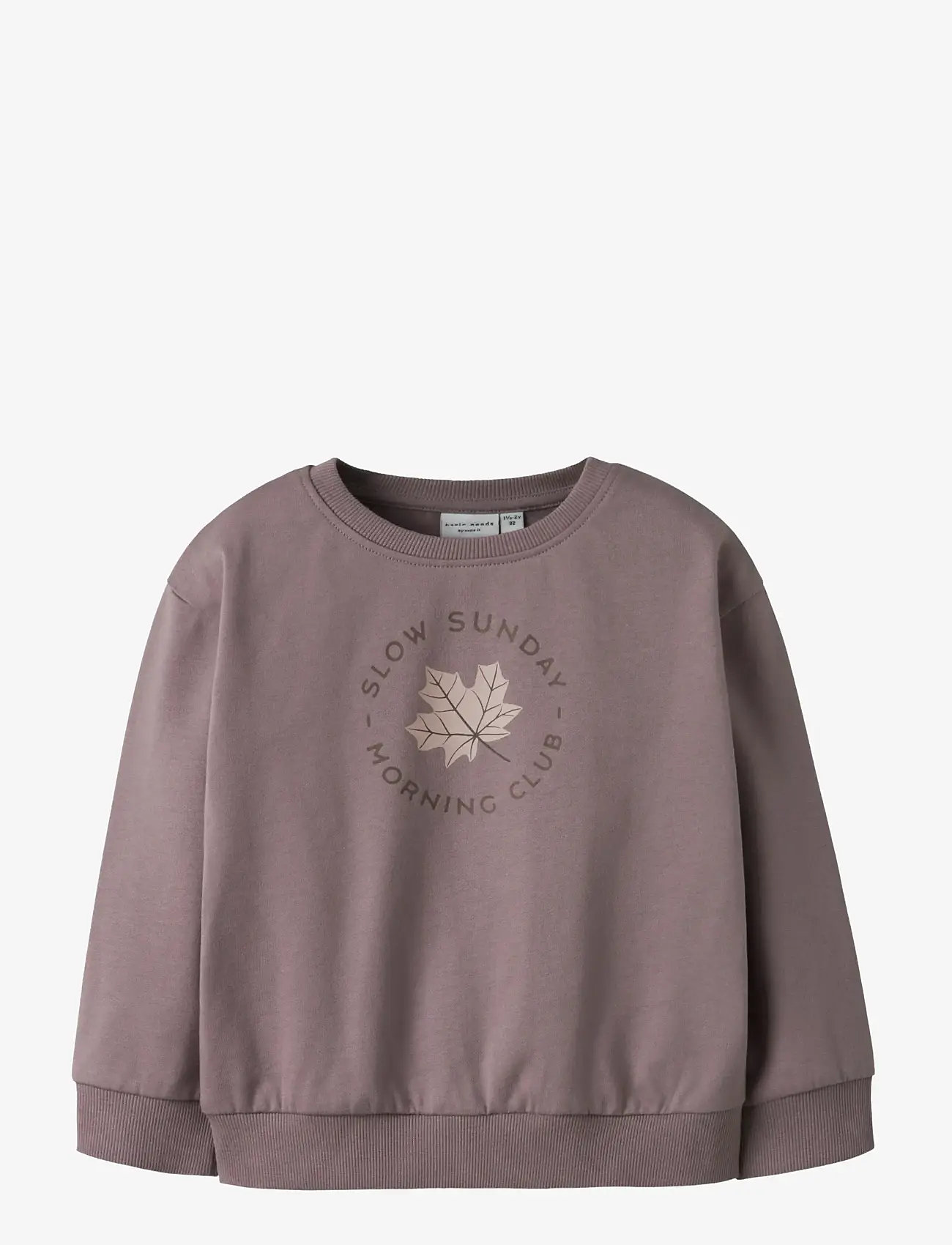 name it - NMFVILOUI LS RLX SWEAT BRU - efterårstøj - toadstool - 0
