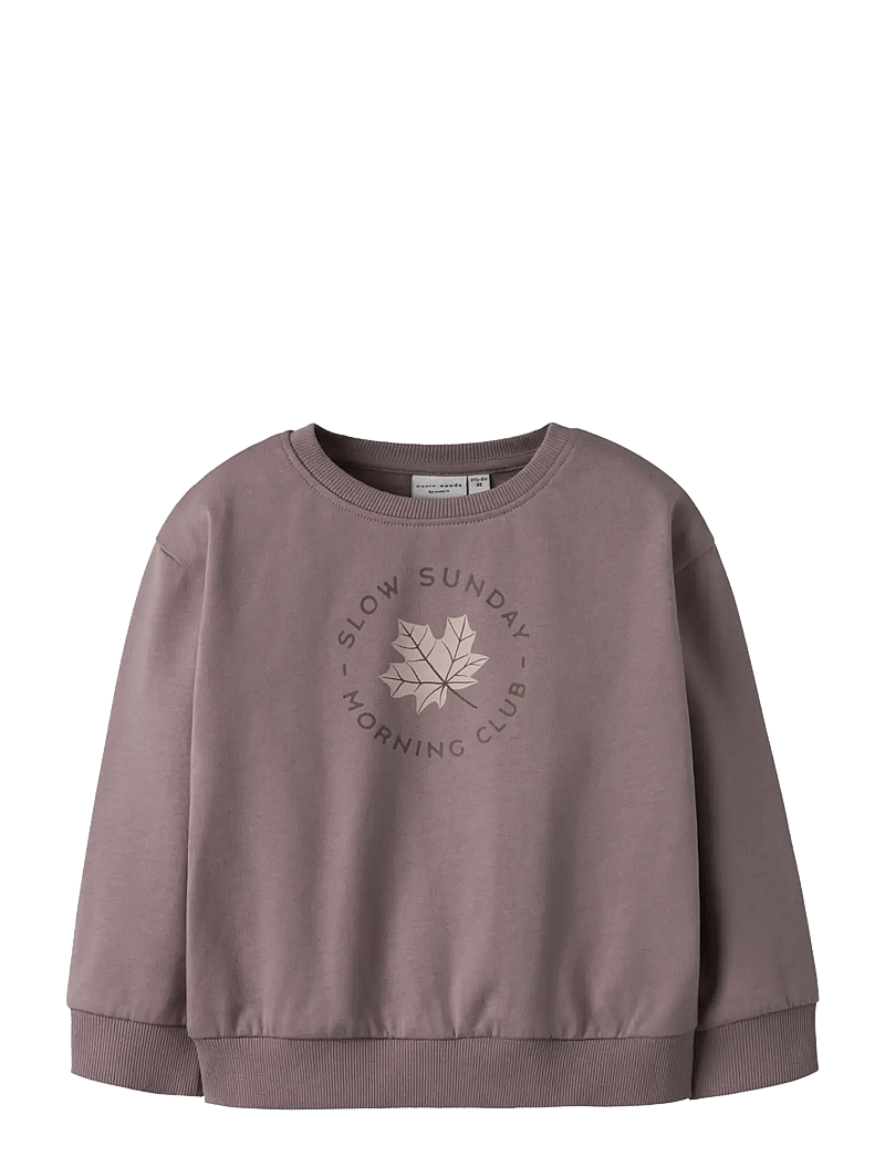 name it - NMFVILOUI LS RLX SWEAT BRU - sweatshirts - toadstool - 1