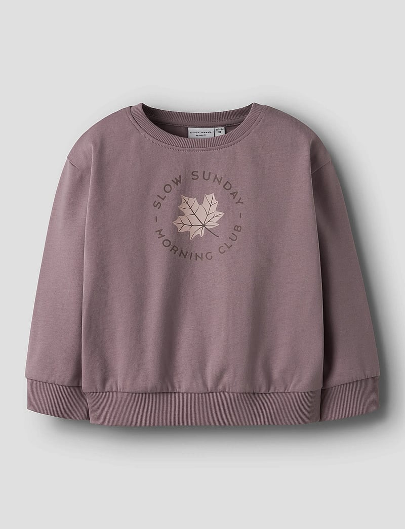 name it - NMFVILOUI LS RLX SWEAT BRU - sweatshirts - toadstool - 0