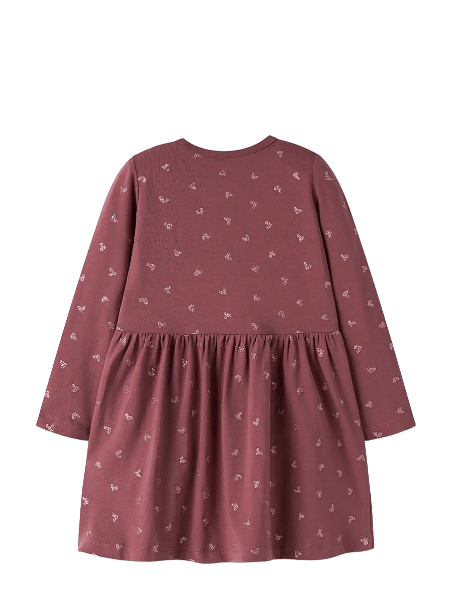 name it - NMFVIVIAN LS DRESS - wild ginger - 1