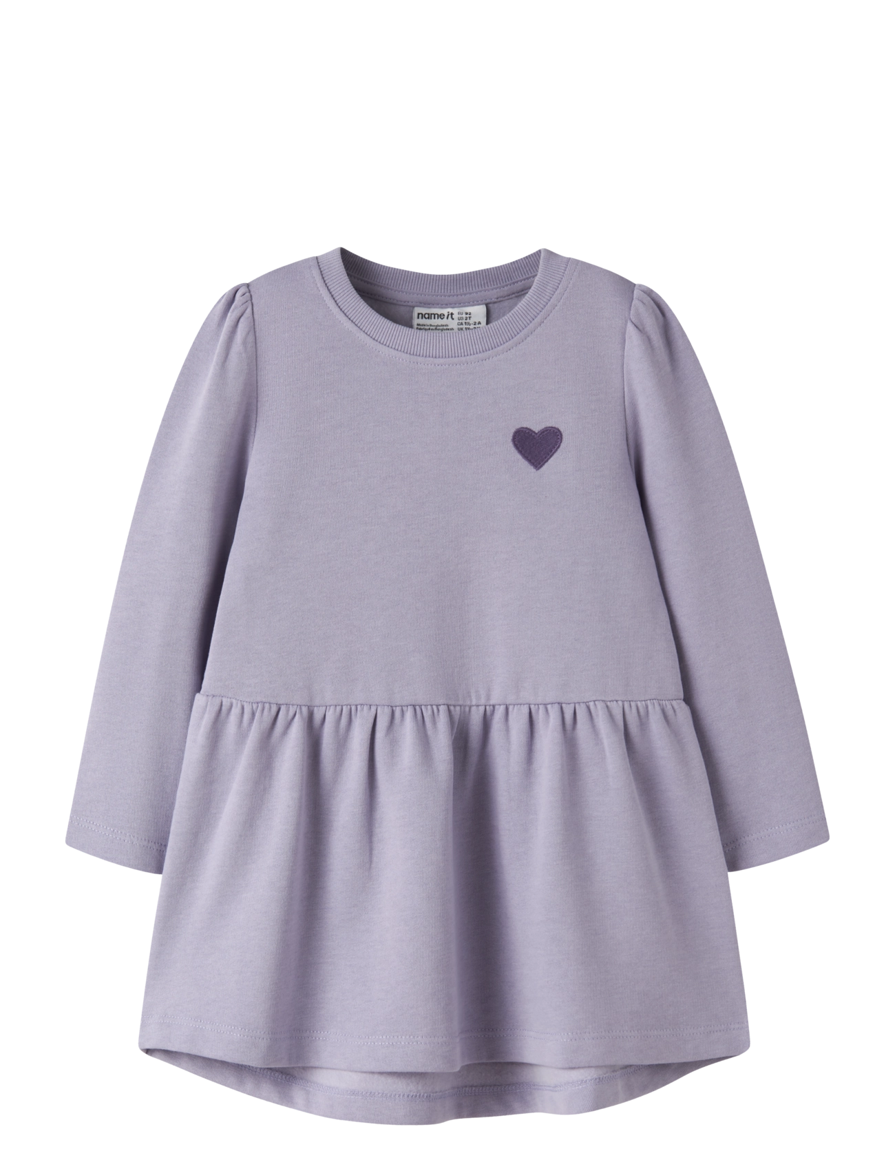 name it NMFVIMA LS SWE DRESS BRU - Kleider & Röcke - HEIRLOOM LILAC / purple