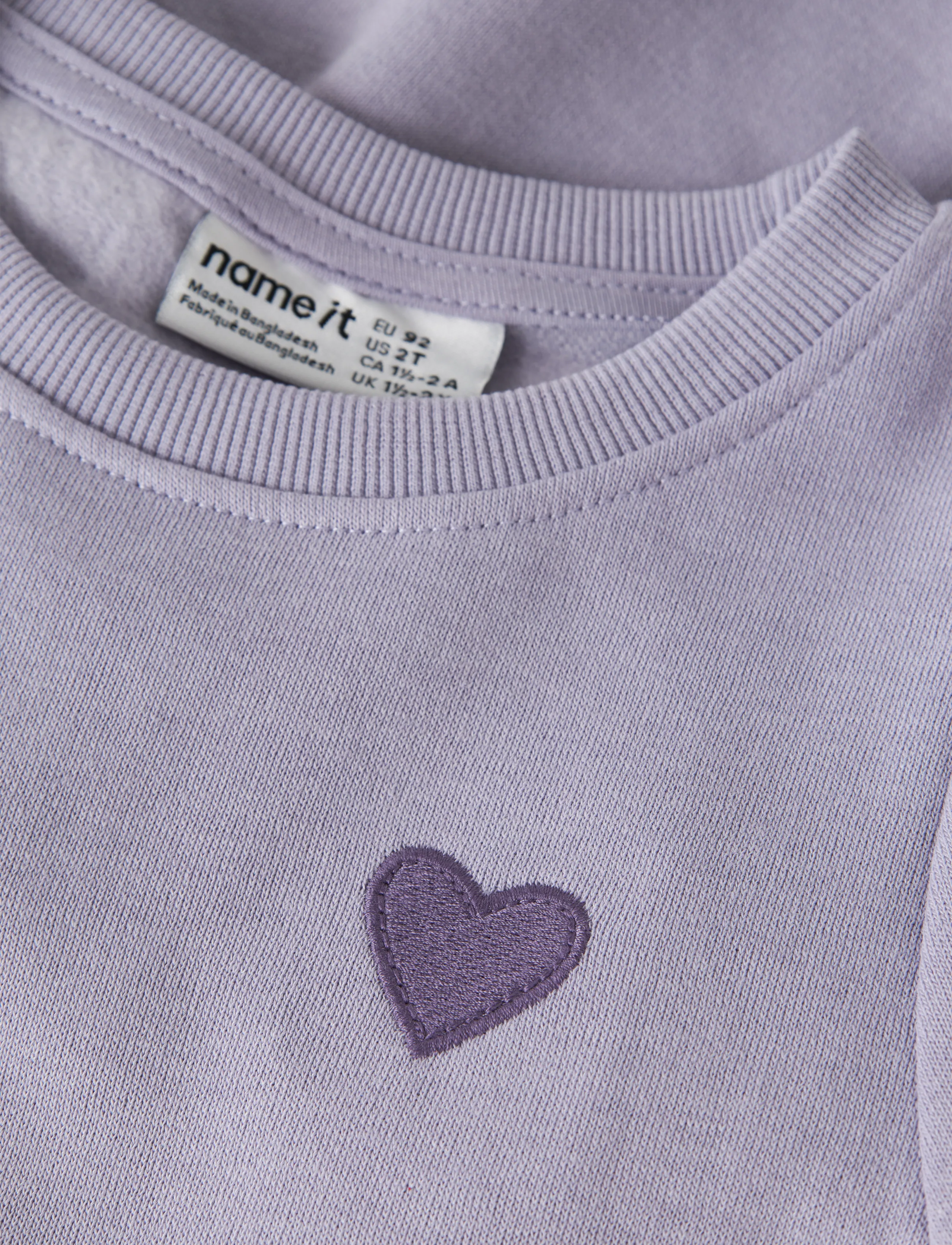 name it - NMFVIMA LS SWE DRESS BRU - heirloom lilac - 2