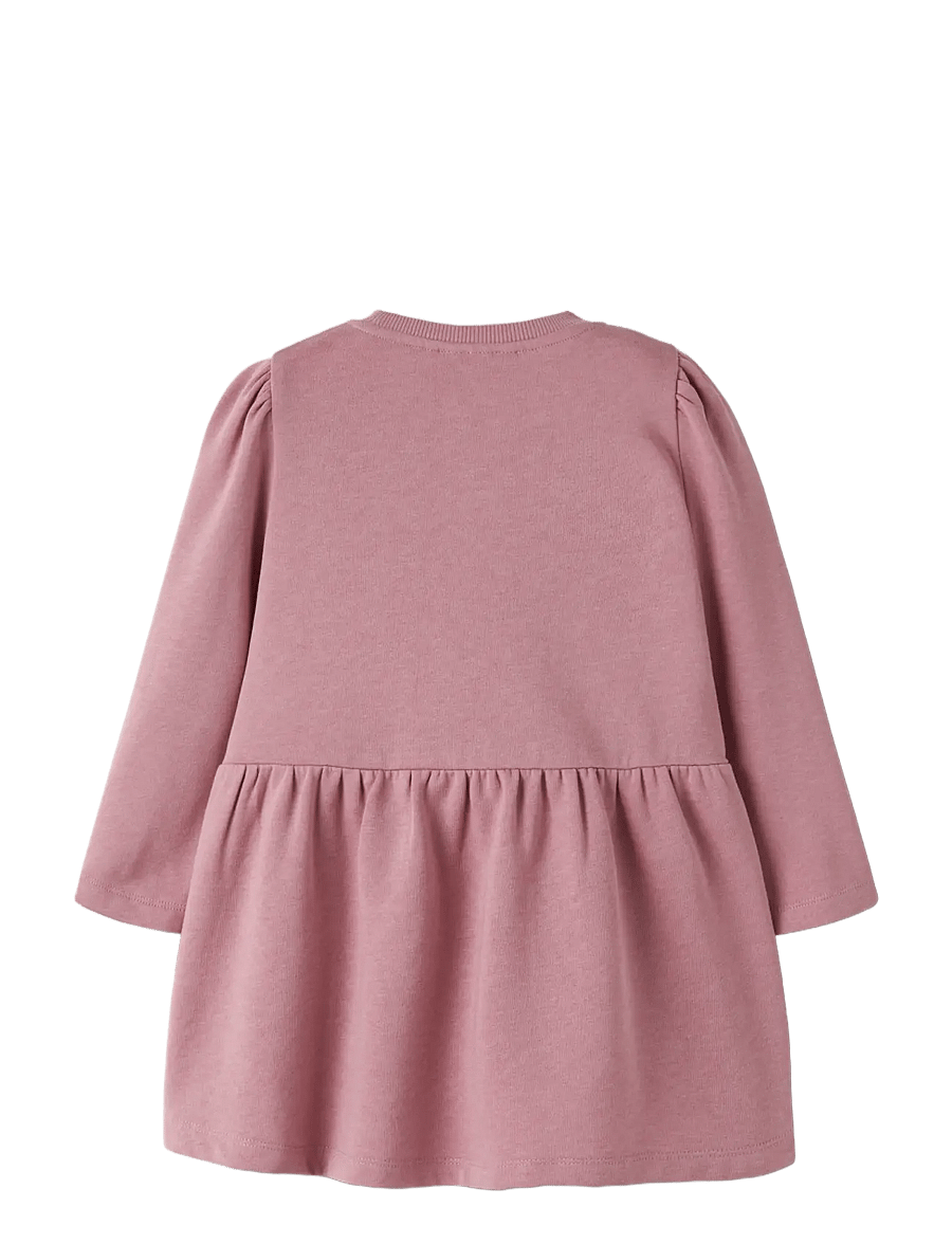 name it - NMFVIMA LS SWE DRESS BRU - pikkade varrukatega vabaajakleidid - lilas - 1