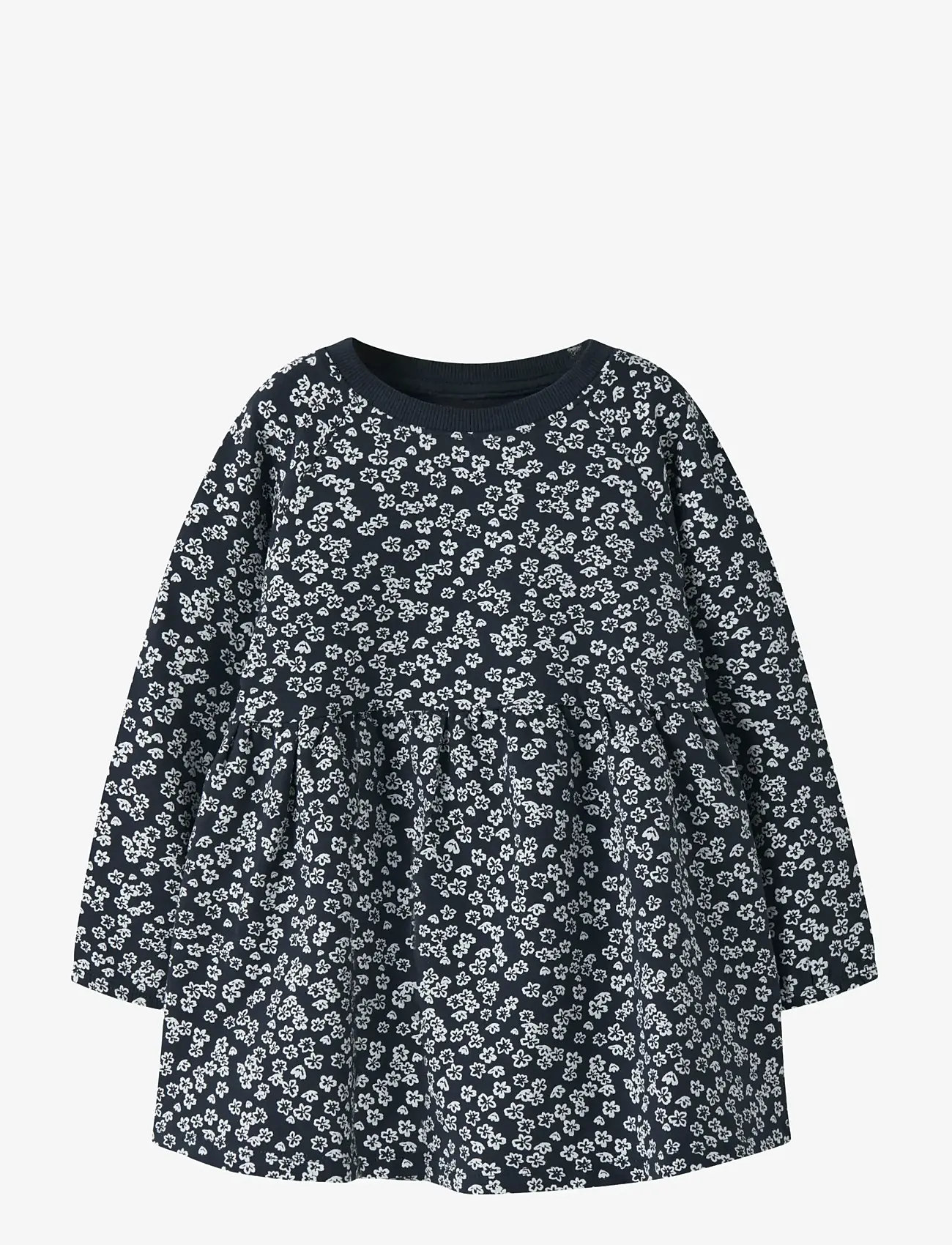 name it - NMFVOLTA LS SWE DRESS BRU - pikkade varrukatega vabaaja kleidid - navy blazer - 0