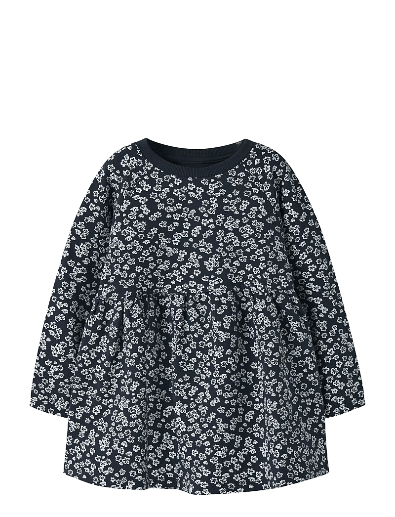 name it - NMFVOLTA LS SWE DRESS BRU - pikkade varrukatega vabaaja kleidid - navy blazer - 0