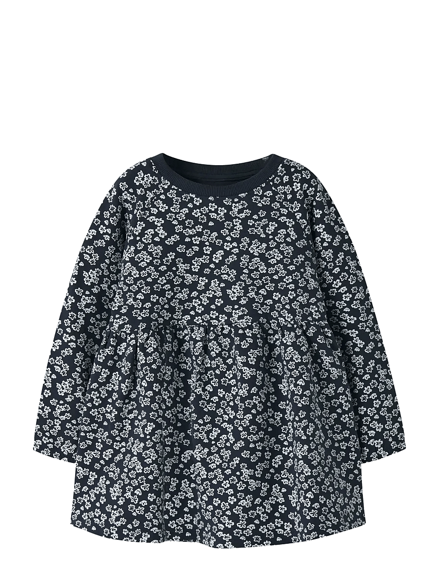 name it - NMFVOLTA LS SWE DRESS BRU - pikkade varrukatega vabaaja kleidid - navy blazer - 1