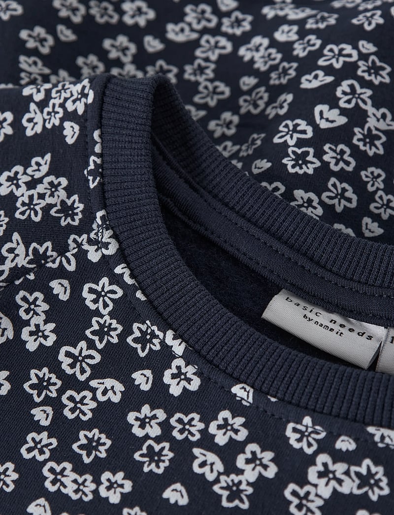 name it - NMFVOLTA LS SWE DRESS BRU - pikkade varrukatega vabaaja kleidid - navy blazer - 3