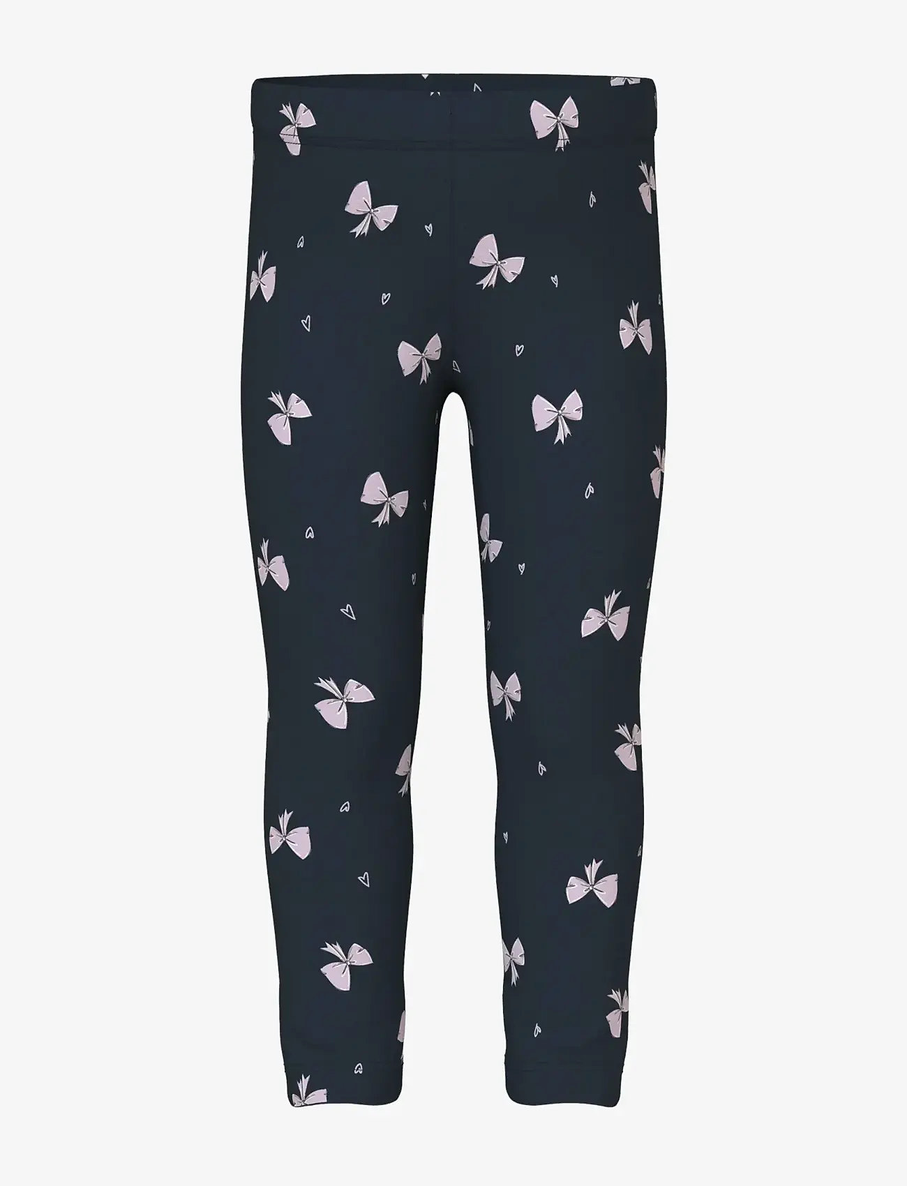 name it - NMFDAVINA AOP SWE LEGGING BRU - leggings - dark sapphire - 0