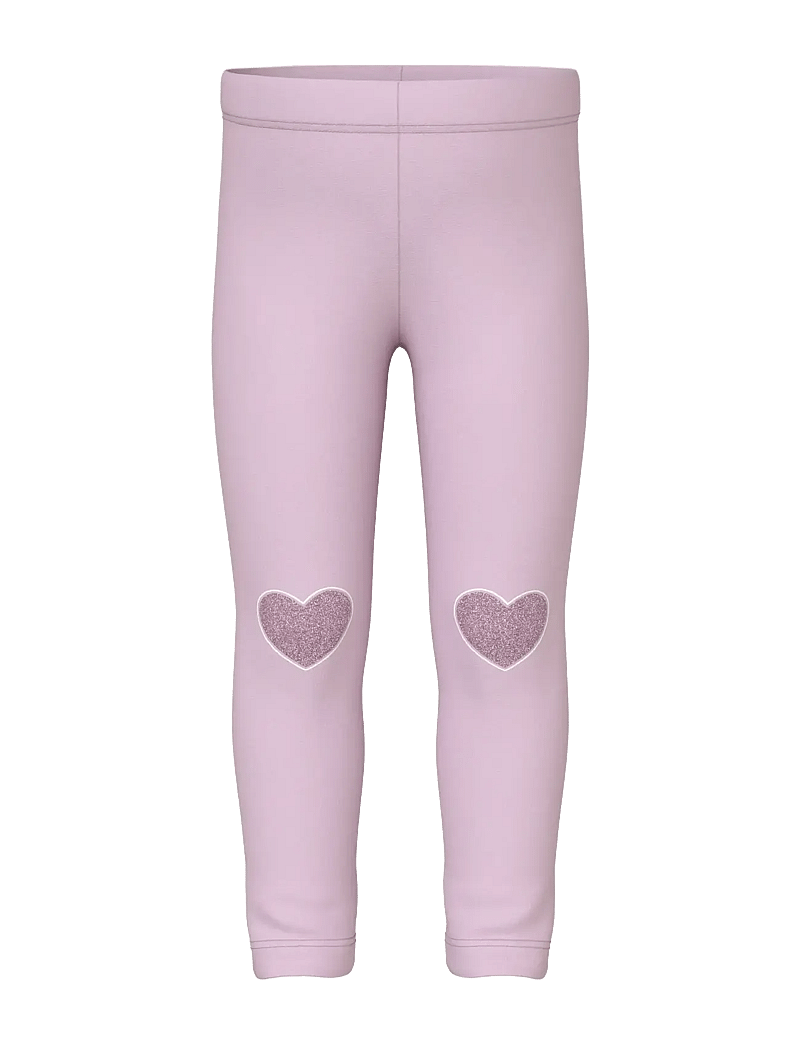 name it - NMFDAVINA AOP SWE LEGGING BRU - leggings - winsome orchid - 0