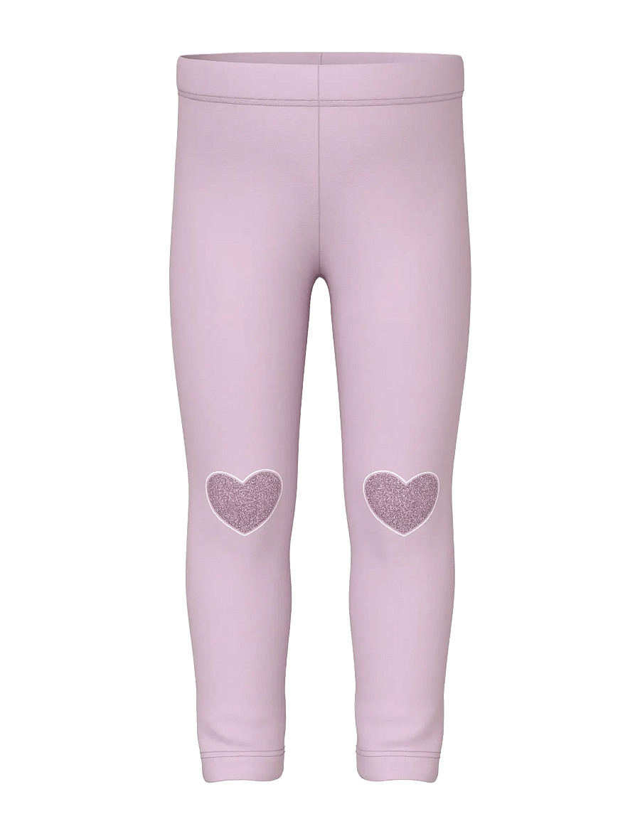 name it - NMFDAVINA AOP SWE LEGGING BRU - leggings - winsome orchid - 0