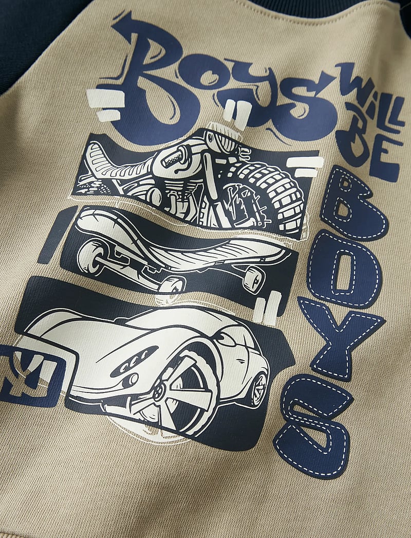 name it - NMMVILDAR LS SWEAT BOX BRU - sweatshirts - island fossil - 2