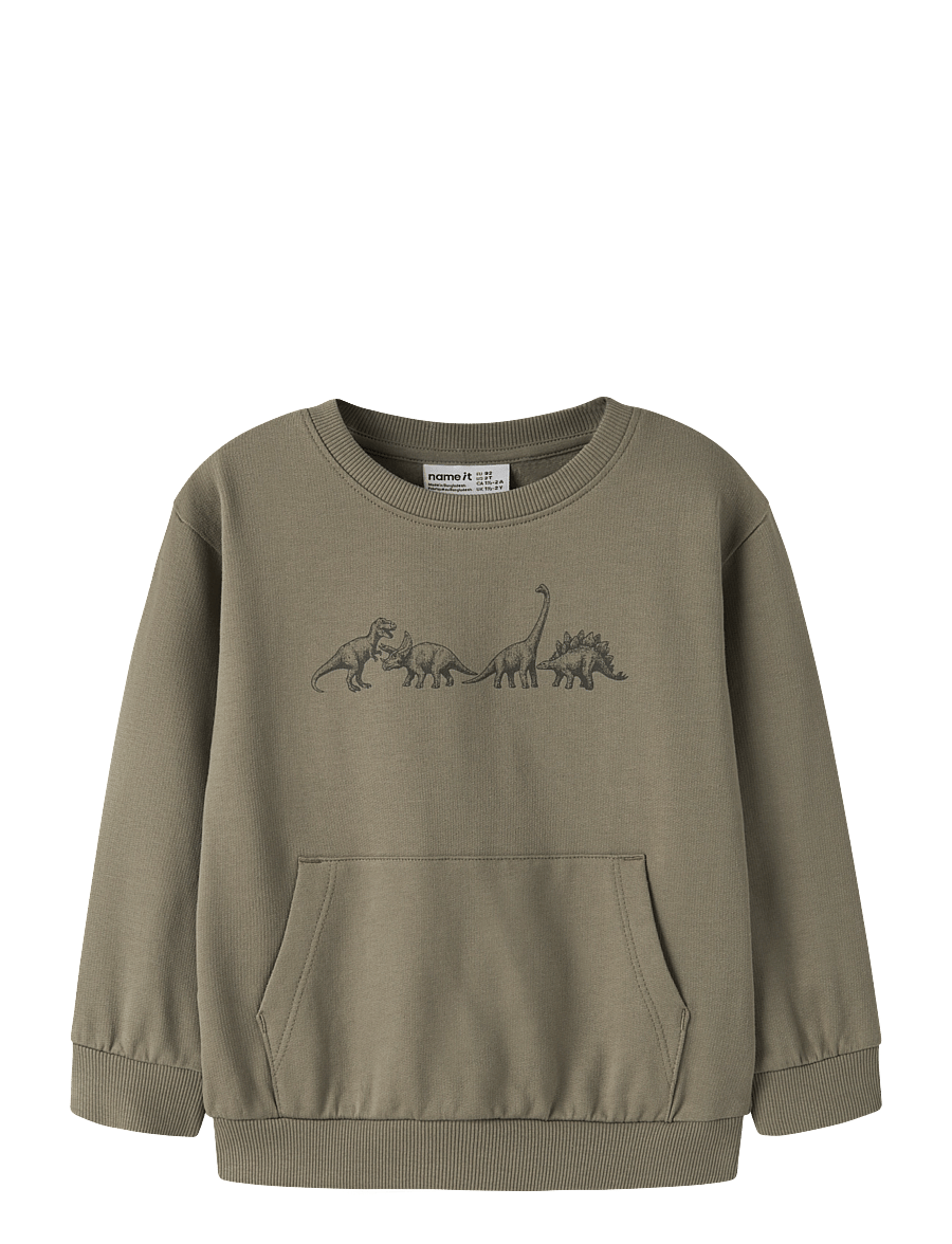 name it - NMMVILDAR LS SWEAT BOX BRU - sweatshirts - mermaid - 0