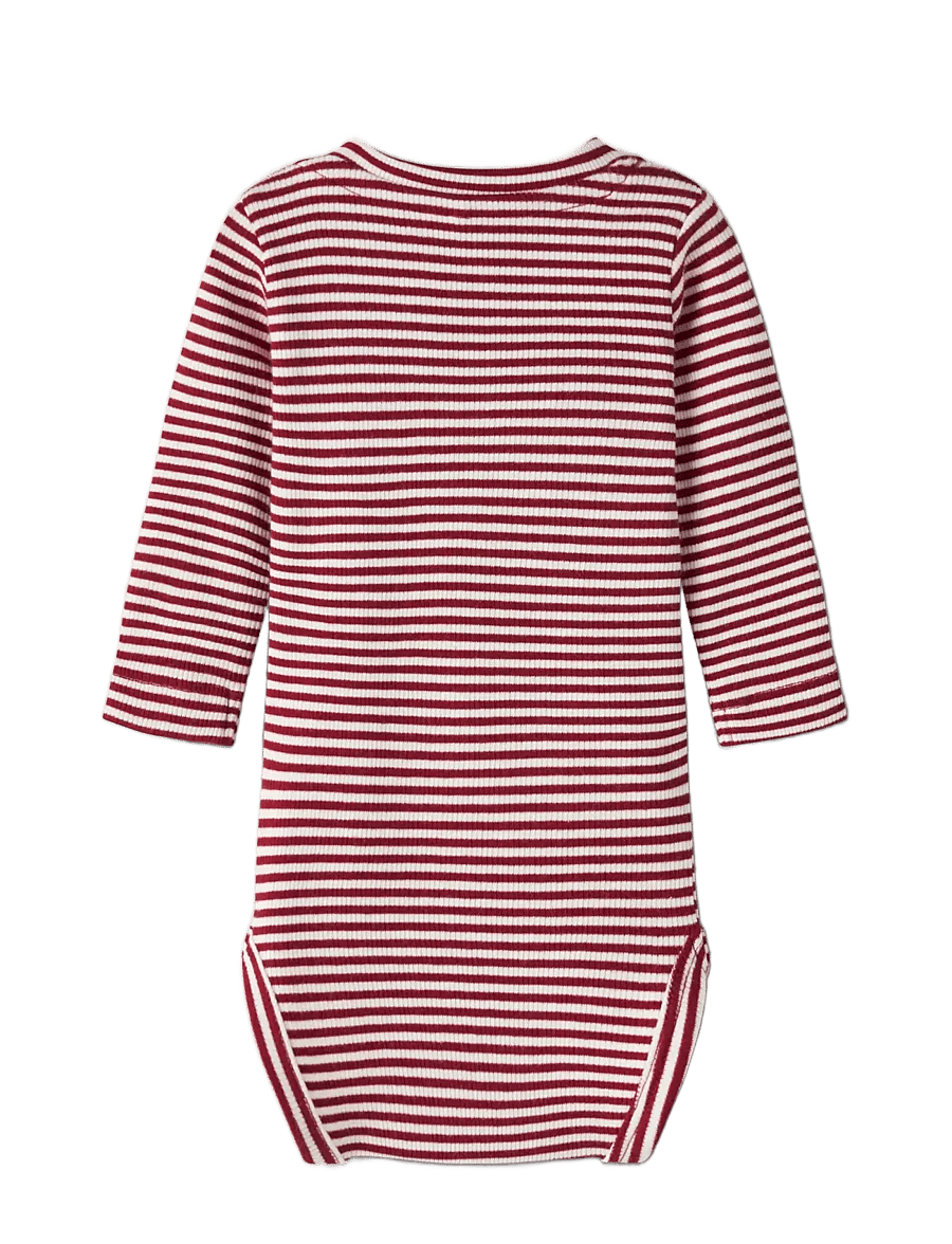 name it - NBNDAB M LS BODY - langärmelige bodys - red dahlia - 1