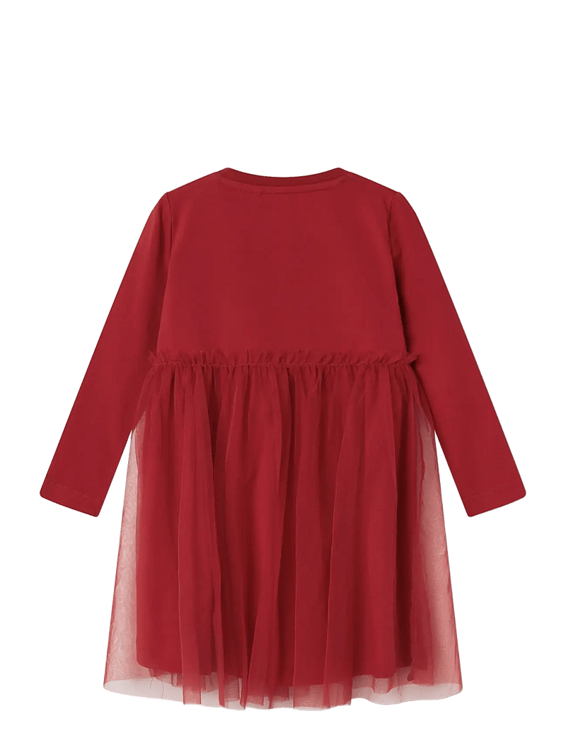 name it - NMFRJUL LS DRESS - partydresses - jester red - 1