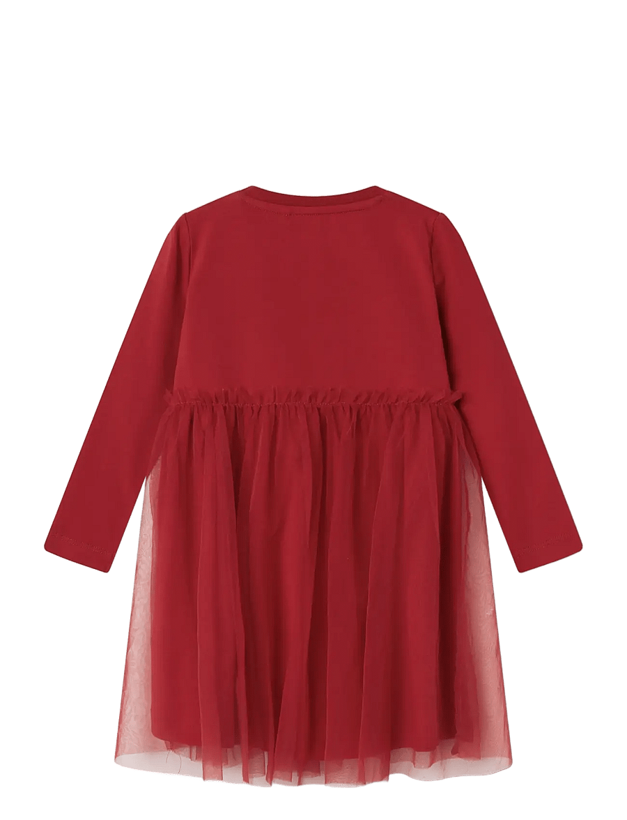 name it - NMFRJUL LS DRESS - partykleider - jester red - 1