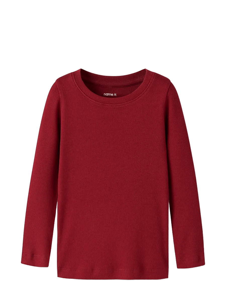 name it - NMNKAB XSL TOP - langærmede t-shirts - red dahlia - 2
