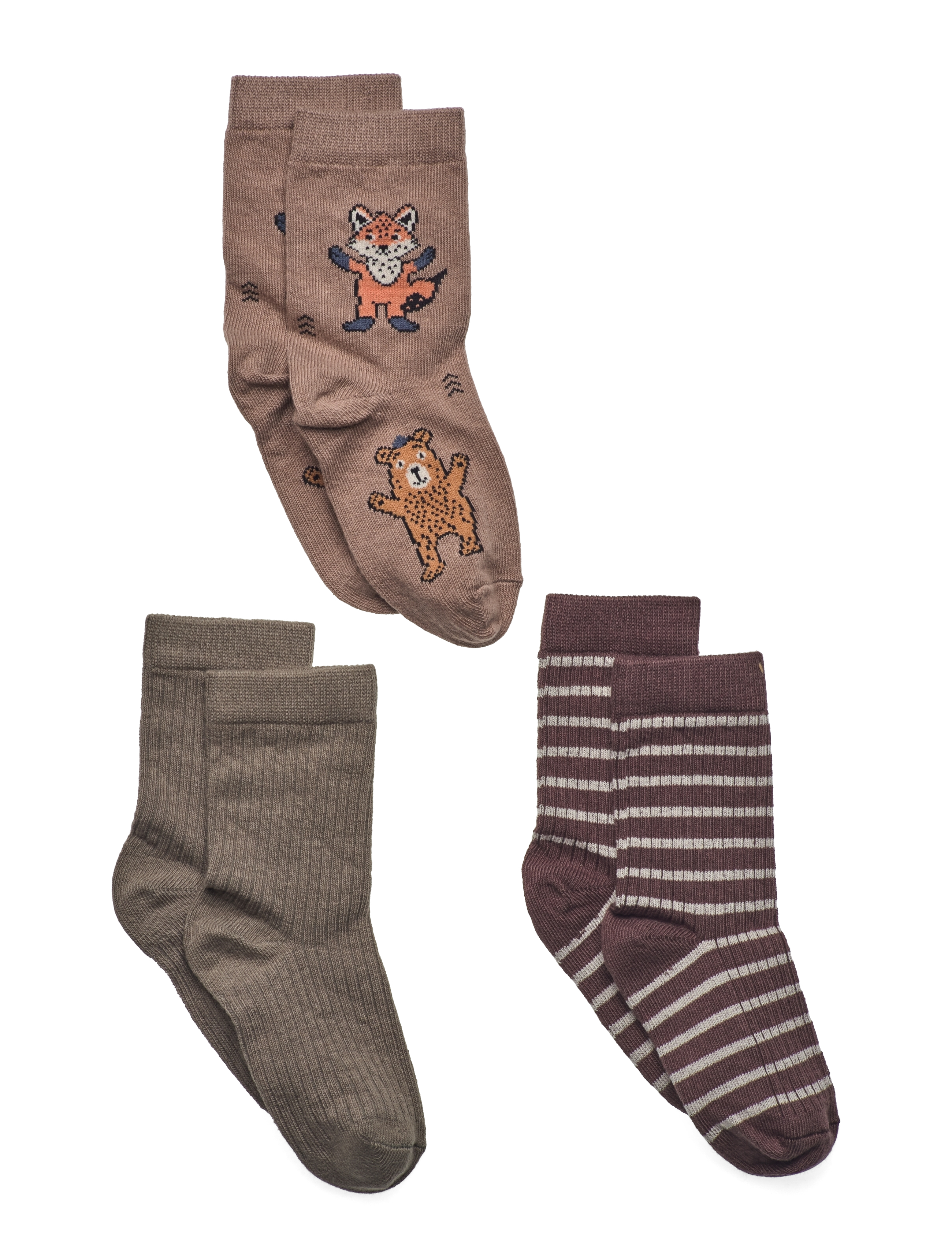 name it NMMOLAN 3P SOCK - Socks & Tights - BRACKEN / multi