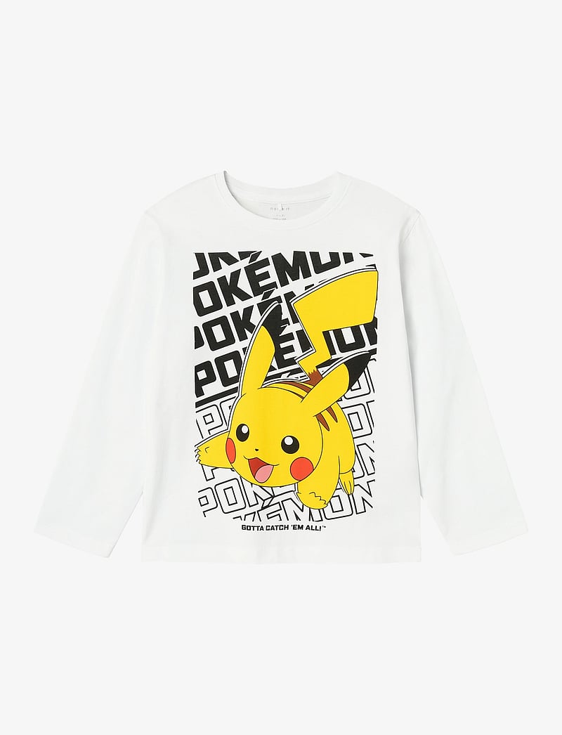 name it - NKMAMAS POKEMON LS NREG TOP BOX NOOS SKY - langärmelig - bright white - 0