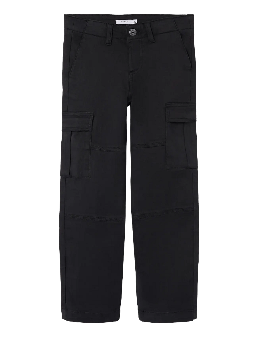 name it - NKMRYAN ST TWI CARGO PANT 5720-OT NOOS - cargohosen - black - 0