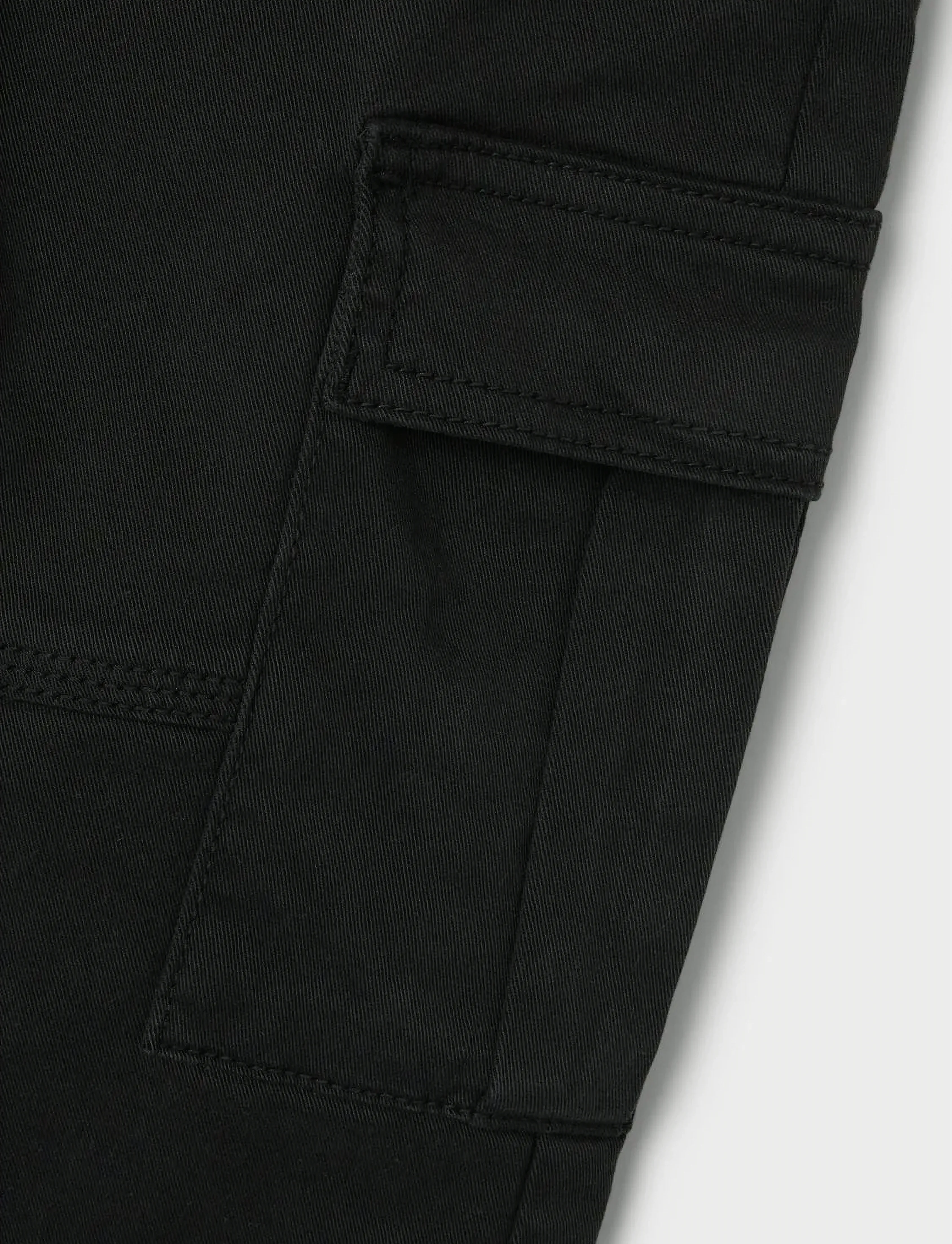name it - NKMRYAN ST TWI CARGO PANT 5720-OT NOOS - cargohosen - black - 2