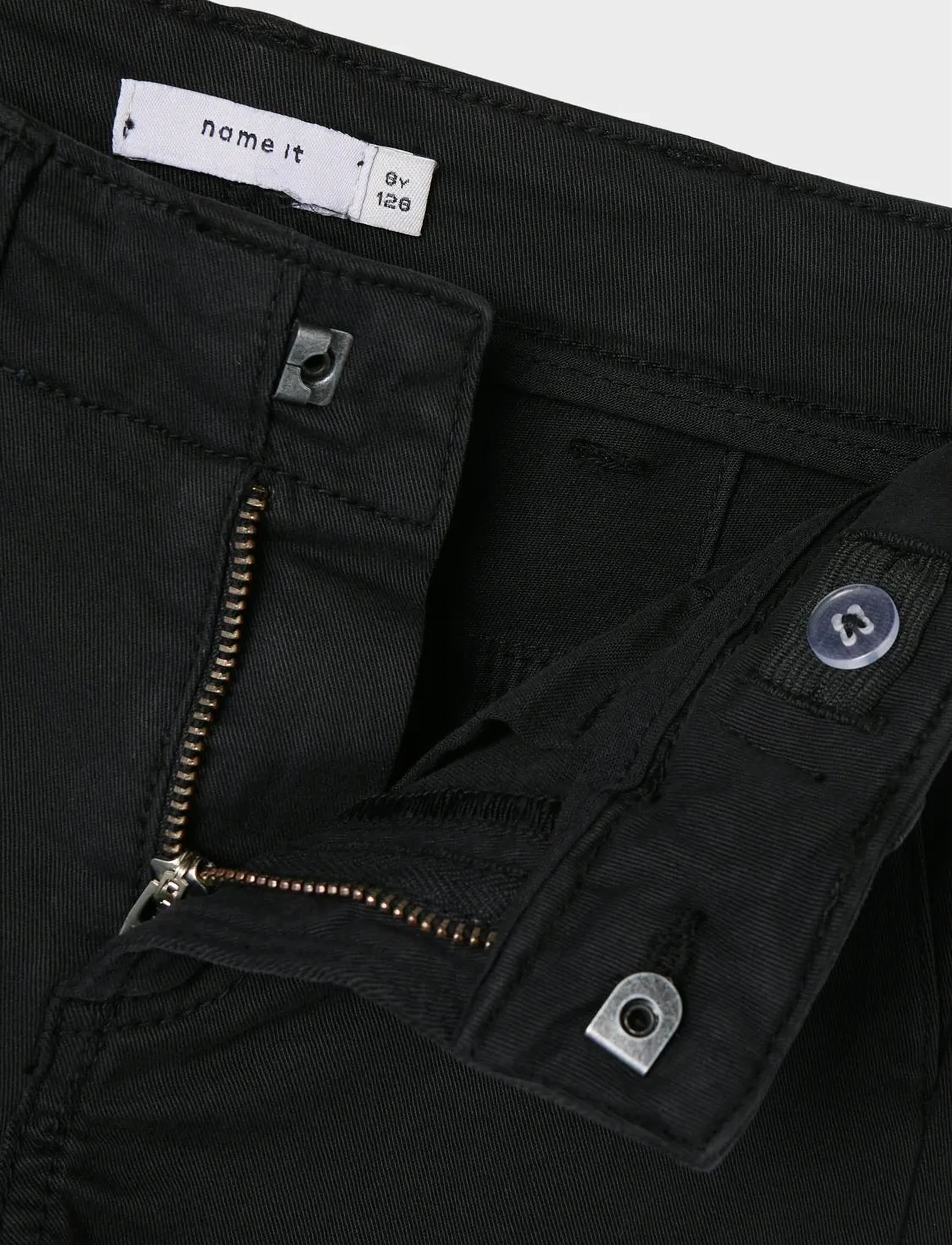 name it - NKMRYAN ST TWI CARGO PANT 5720-OT NOOS - cargohosen - black - 3