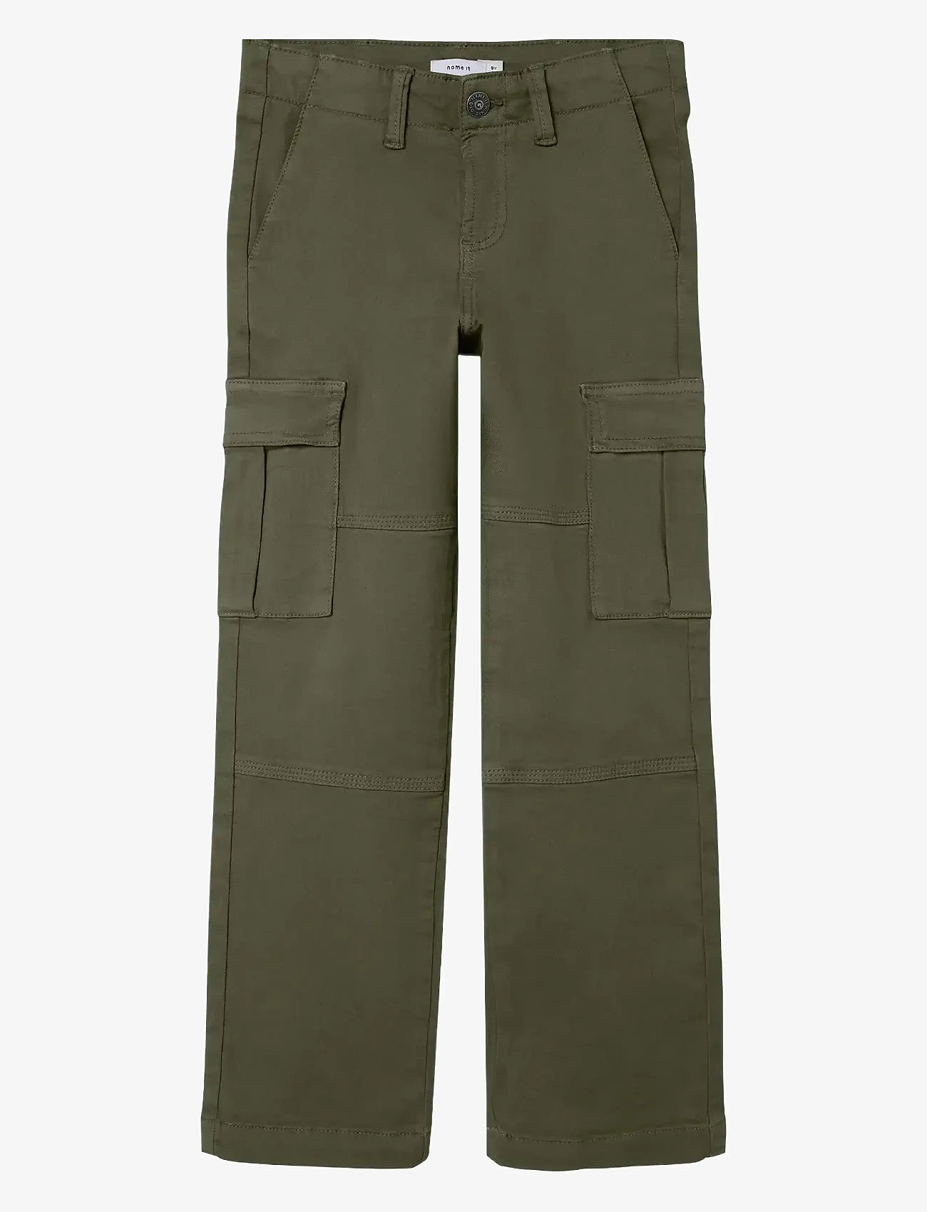 name it - NKMRYAN ST TWI CARGO PANT 5720-OT NOOS - cargobukser - olive night - 0