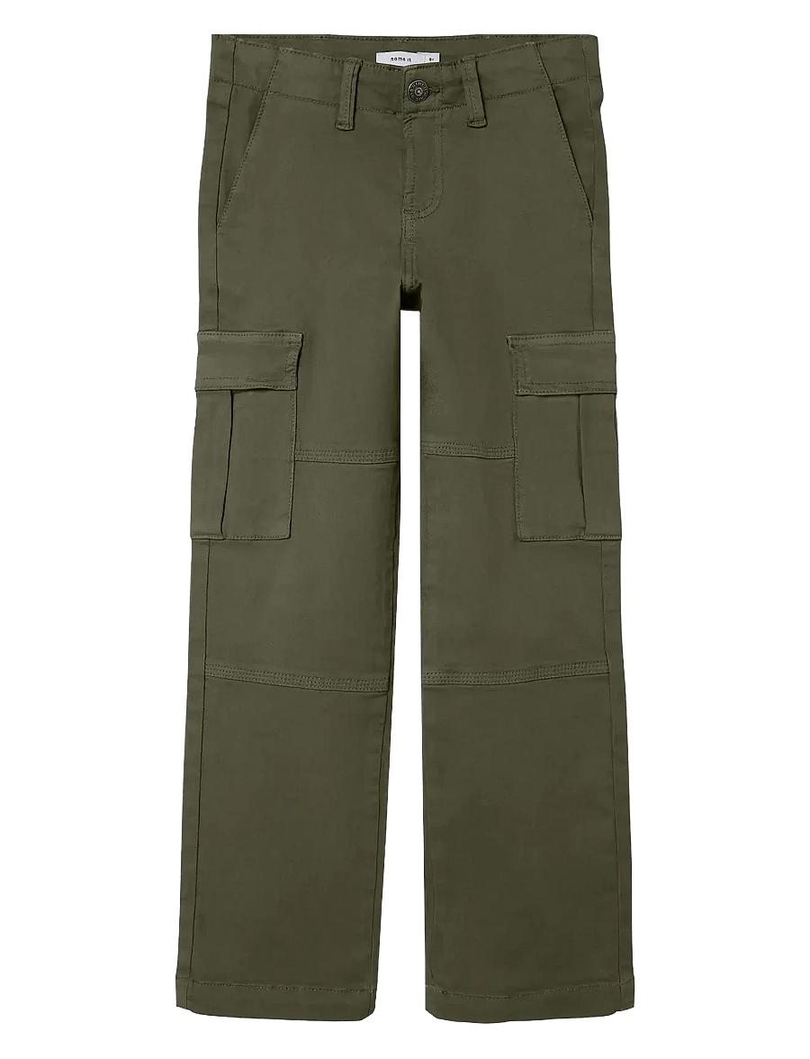 name it - NKMRYAN ST TWI CARGO PANT 5720-OT NOOS - kargopüksid - olive night - 0