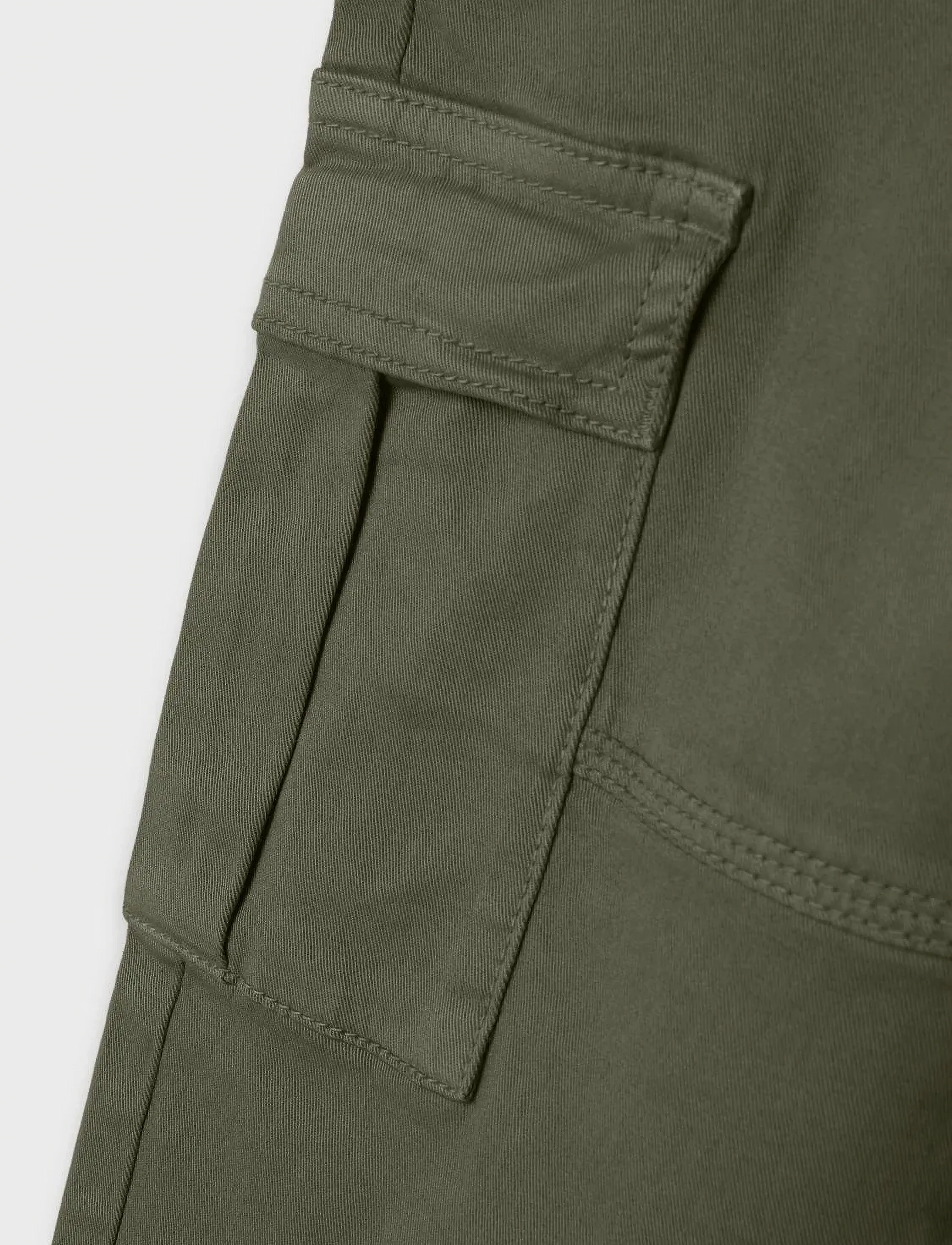 name it - NKMRYAN ST TWI CARGO PANT 5720-OT NOOS - kargopüksid - olive night - 3