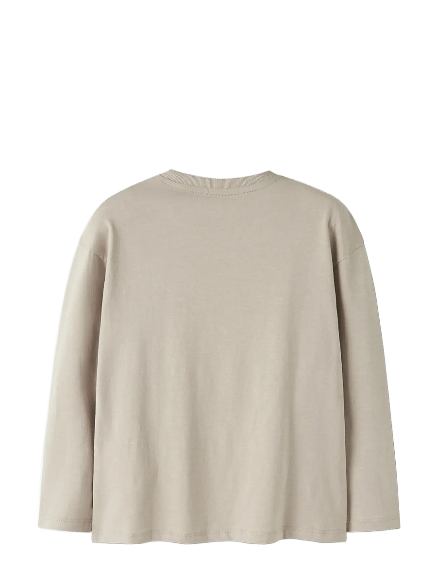 name it - NKMVEBBE LS RLX TOP - långärmade t-shirts - island fossil - 2