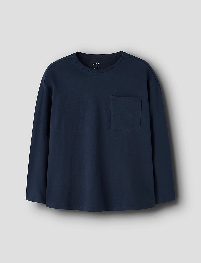name it - NKMVEBBE LS RLX TOP - långärmade t-shirts - navy blazer - 0