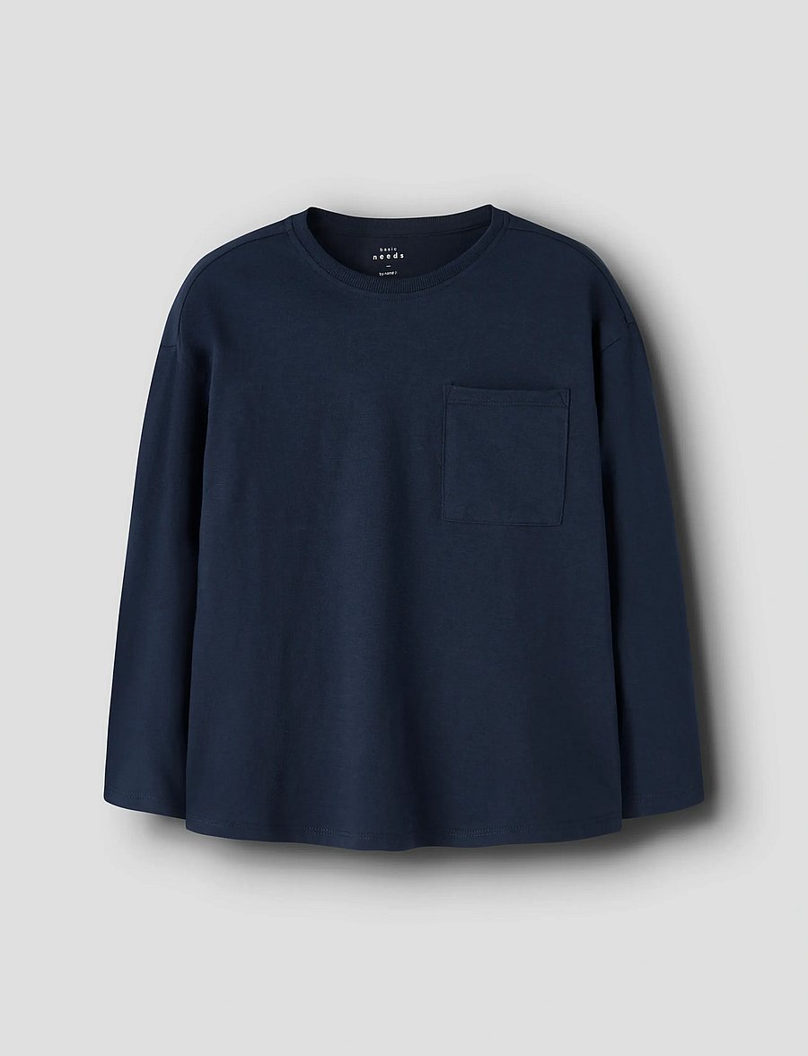 name it - NKMVEBBE LS RLX TOP - pikkade varrukatega t-särgid - navy blazer - 0
